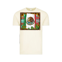 Vintage Arctic mexican flag background with cactus and sunflower tumbler Vintage Tee - Jasminsmagicworld