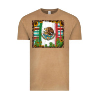 Vintage Camel mexican flag background with cactus and sunflower tumbler Vintage Tee - Jasminsmagicworld