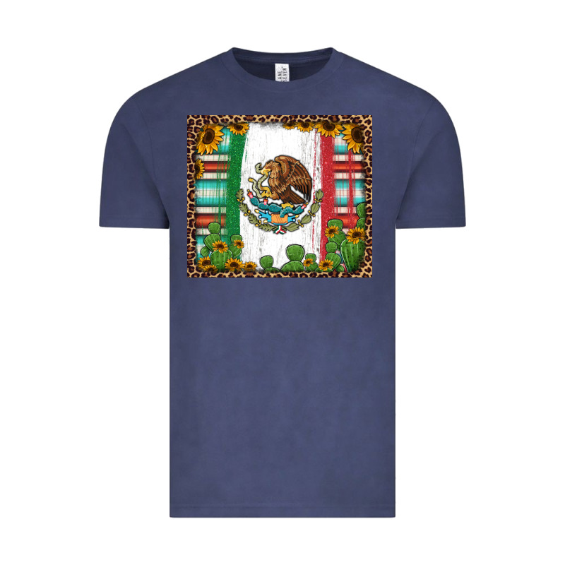 Mexican Flag Background With Cactus And Sunflower Tumbler Vintage Tee by Jasminsmagicworld | Teevron