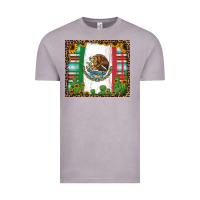Vintage Zinc mexican flag background with cactus and sunflower tumbler Vintage Tee - Jasminsmagicworld