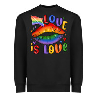 Black love is love lips Heavyweight Sweatshirt - MaliasSmallBusiness