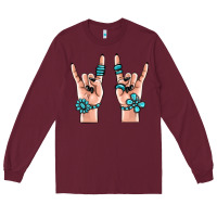 Gemstone Rock Hand Long Sleeve Tee | Teevron