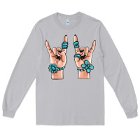 Moon Dust gemstone rock hand Long Sleeve Tee - MaliasSmallBusiness