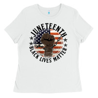 White black lives matter Ladies Tee - HRA Design Shop