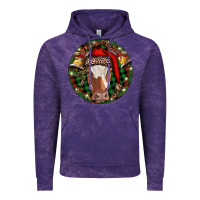 Cloud Purple Longhorn Cow Christmas Vintage Hoodie - RanaPortraitStore