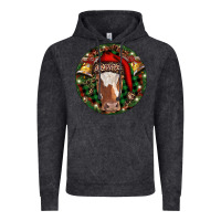 Vintage Black Longhorn Cow Christmas Vintage Hoodie - RanaPortraitStore