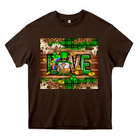 Chocolate Brown St. patrick's day love gnome tumbler Heavy Core Tee - Neo Western