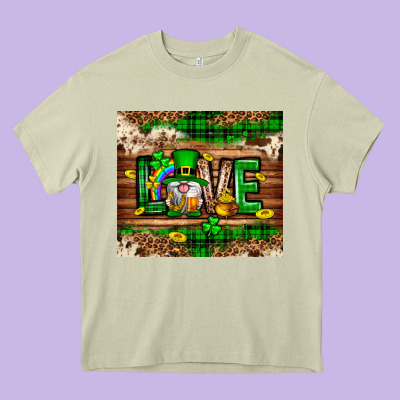 St. Patrick's Day Love Gnome Tumbler Heavy Core Tee Designed By Neo Western
