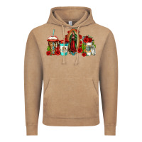 Vintage Coffee lady of guadalupe coffee Vintage Hoodie - Jasminsmagicworld