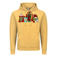 Vintage Mustard lady of guadalupe coffee Vintage Hoodie - Jasminsmagicworld