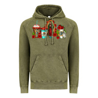 Vintage Olive lady of guadalupe coffee Vintage Hoodie - Jasminsmagicworld
