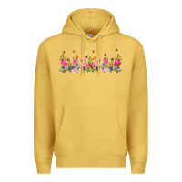 Antique Gold wild flowers Premium Hoodie - TumblerDesignByShophia