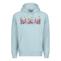 Blue Mist wild flowers Premium Hoodie - TumblerDesignByShophia
