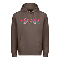 Coffee wild flowers Premium Hoodie - TumblerDesignByShophia