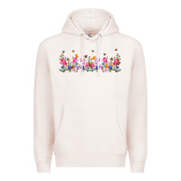 Pale Pink wild flowers Premium Hoodie - TumblerDesignByShophia