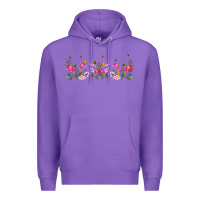 Purple wild flowers Premium Hoodie - TumblerDesignByShophia