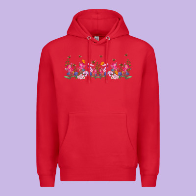 Wild Flowers Premium Hoodie Designed By Tumblerdesignbyshophia