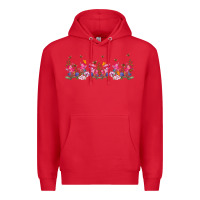 Red wild flowers Premium Hoodie - TumblerDesignByShophia