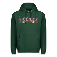 Sports Green wild flowers Premium Hoodie - TumblerDesignByShophia