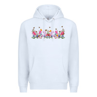 White wild flowers Premium Hoodie - TumblerDesignByShophia