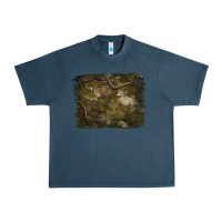 Midnight Navy green hunter camouflage pattern brushstroke Urban Heavy Tee - Jasminsmagicworld