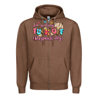 Chestnut i'm reading fuck off respectfully Zipper Hoodie - Artiststas
