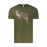 Vintage Olive Bobcat Vintage Tee - LillyAllenDesigns