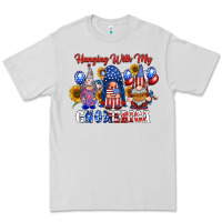 Dove Grey hangin with my gnomerica Premium Tee - RacoonDesign