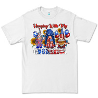 White hangin with my gnomerica Premium Tee - RacoonDesign