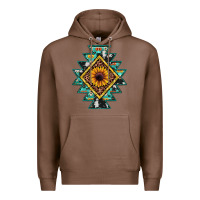 Chestnut aztec leopard sunflower Premium Hoodie - JahusDesignShop