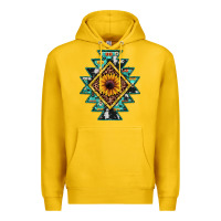 Lemon aztec leopard sunflower Premium Hoodie - JahusDesignShop