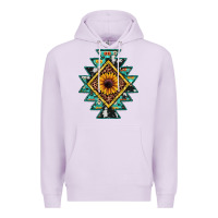 Lilac aztec leopard sunflower Premium Hoodie - JahusDesignShop