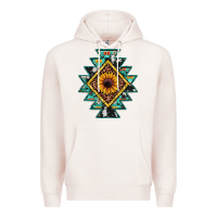 Pale Pink aztec leopard sunflower Premium Hoodie - JahusDesignShop