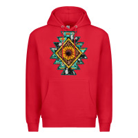 Red aztec leopard sunflower Premium Hoodie - JahusDesignShop