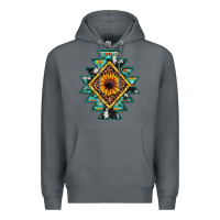 Rock aztec leopard sunflower Premium Hoodie - JahusDesignShop
