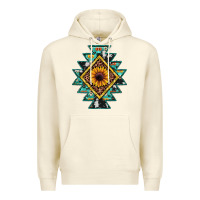 Sandshell aztec leopard sunflower Premium Hoodie - JahusDesignShop