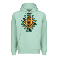 Seafoam aztec leopard sunflower Premium Hoodie - JahusDesignShop
