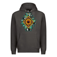Smoke aztec leopard sunflower Premium Hoodie - JahusDesignShop