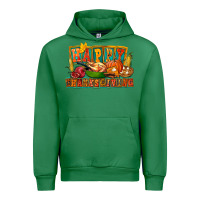 Emerald Happy Thanksgiving Urban Hoodie - FaDigitalArtStudio