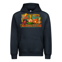 Navy Happy Thanksgiving Urban Hoodie - FaDigitalArtStudio