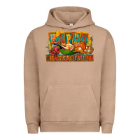 Pigment Burro Happy Thanksgiving Urban Hoodie - FaDigitalArtStudio