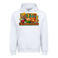 White Happy Thanksgiving Urban Hoodie - FaDigitalArtStudio