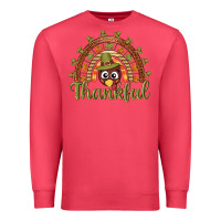 Cardinal Turkey rainbow thankful thanksgiving Premium Sweatshirt - NancyCooperArtShop