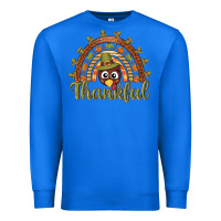 True Royal Turkey rainbow thankful thanksgiving Premium Sweatshirt - NancyCooperArtShop