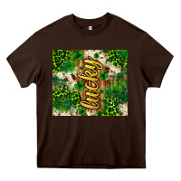 Chocolate Brown St. Patrick's Day lucky tumbler Heavy Core Tee - Neo Western