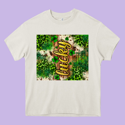 St. Patrick's Day Lucky Tumbler Heavy Core Tee Designed By Neo Western