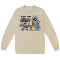 Mushroom spirit animal raccoon Long Sleeve Tee - MaliasSmallBusiness