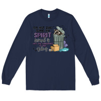 Navy spirit animal raccoon Long Sleeve Tee - MaliasSmallBusiness
