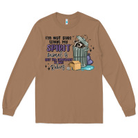 Toasted Coconut spirit animal raccoon Long Sleeve Tee - MaliasSmallBusiness