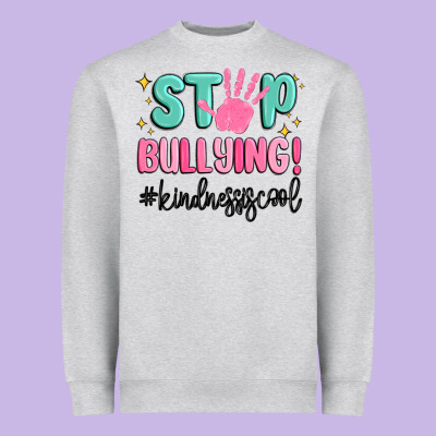 Stop Bullying Kindness Is Cool Heavyweight Sweatshirt Designed By Maliassmallbusiness